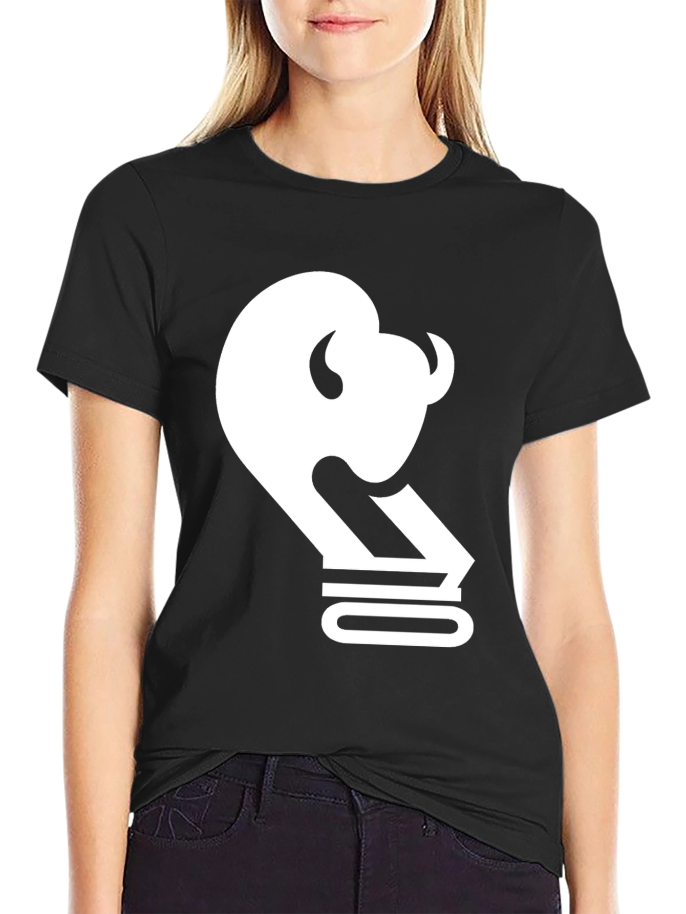 Buffalo Outline Graphic Tee - Black
