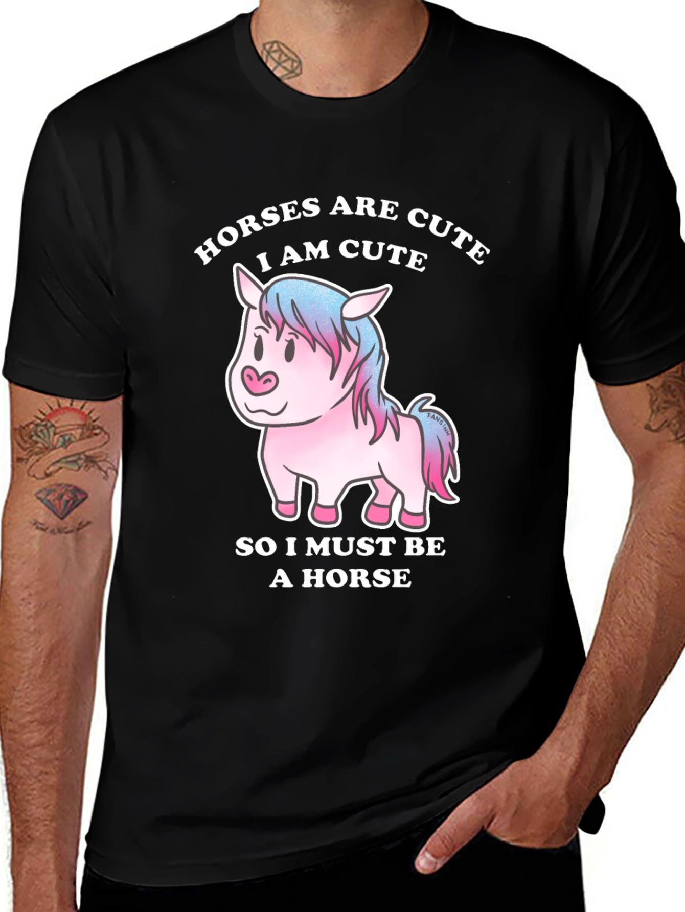 Cute Horse T-Shirt - Horses are Cute - Funny Graphic Tee