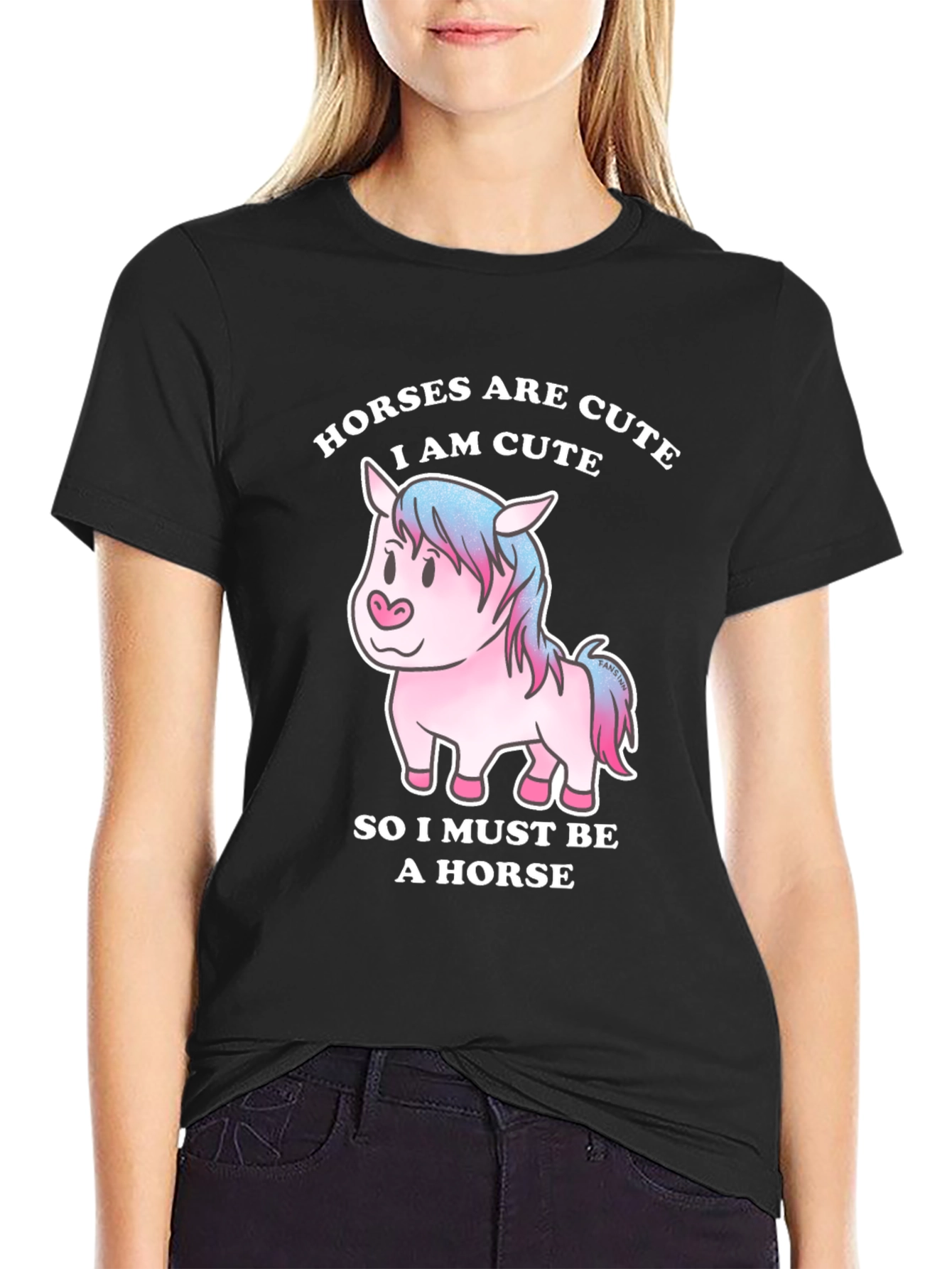 Cute Horse T-Shirt - Horses are Cute - Funny Graphic Tee