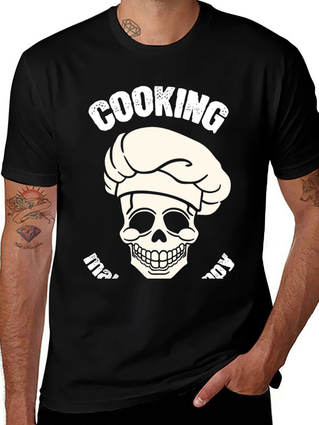 Cooking Til I Die Black T-Shirt