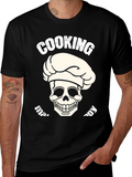 Cooking Til I Die Black T-Shirt