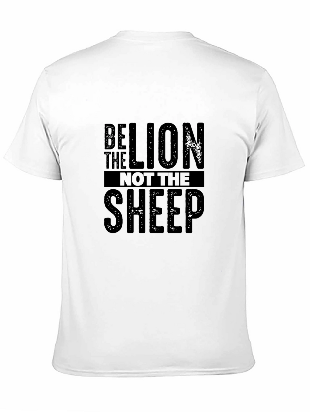 Be The Lion Graphic Tee - Black Cotton T-Shirt