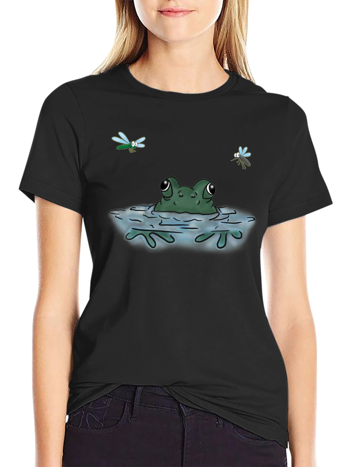 Frog in Water T-Shirt - Fun & Unique Graphic Tee