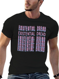 Existential Dread T-Shirt - Graphic Print Black Tee