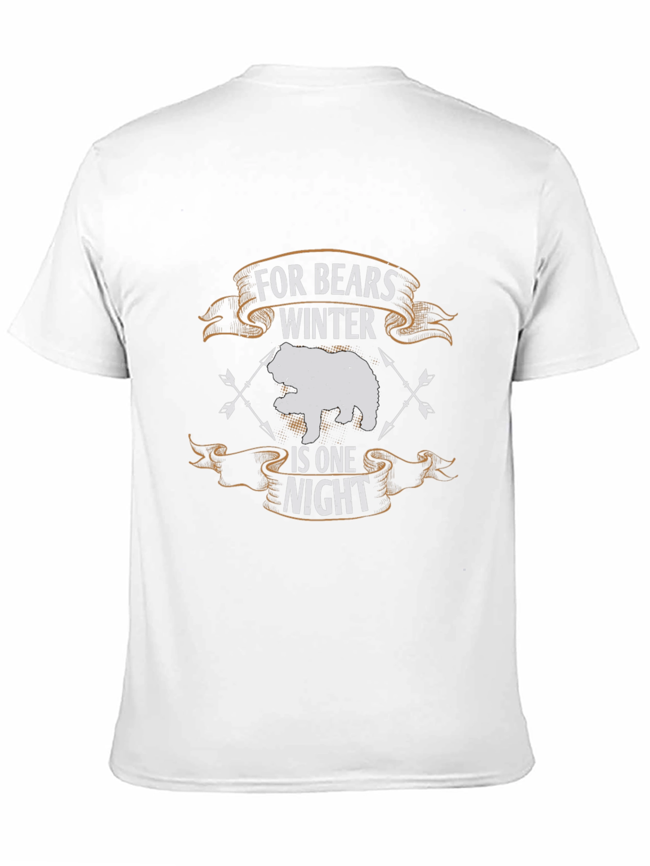 Bear Winter One Night Black T-Shirt