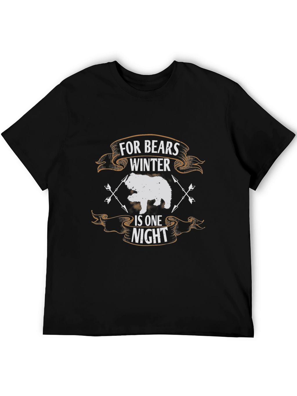 Bear Winter One Night Black T-Shirt