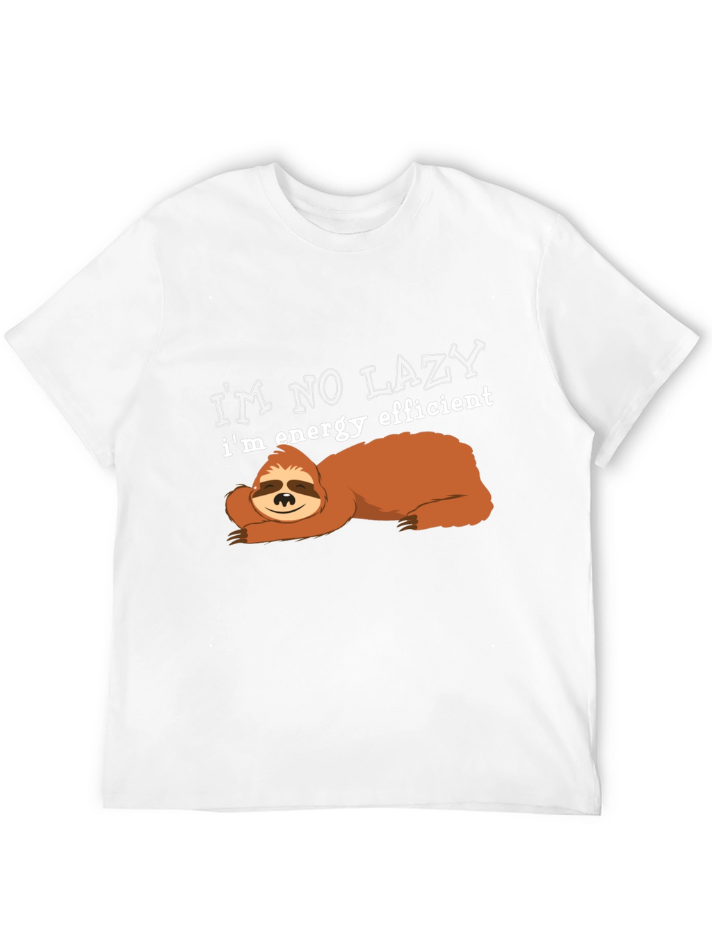Energy Efficient Sloth Graphic T-Shirt