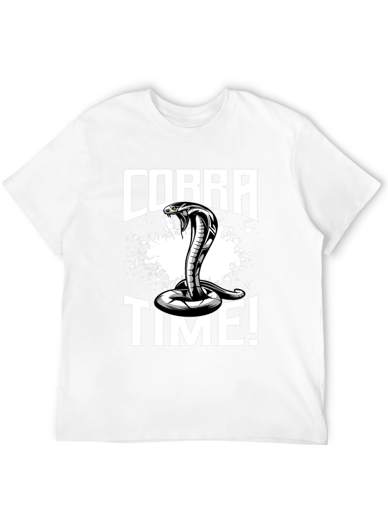 Cobra Time! Graphic Print Black T-Shirt
