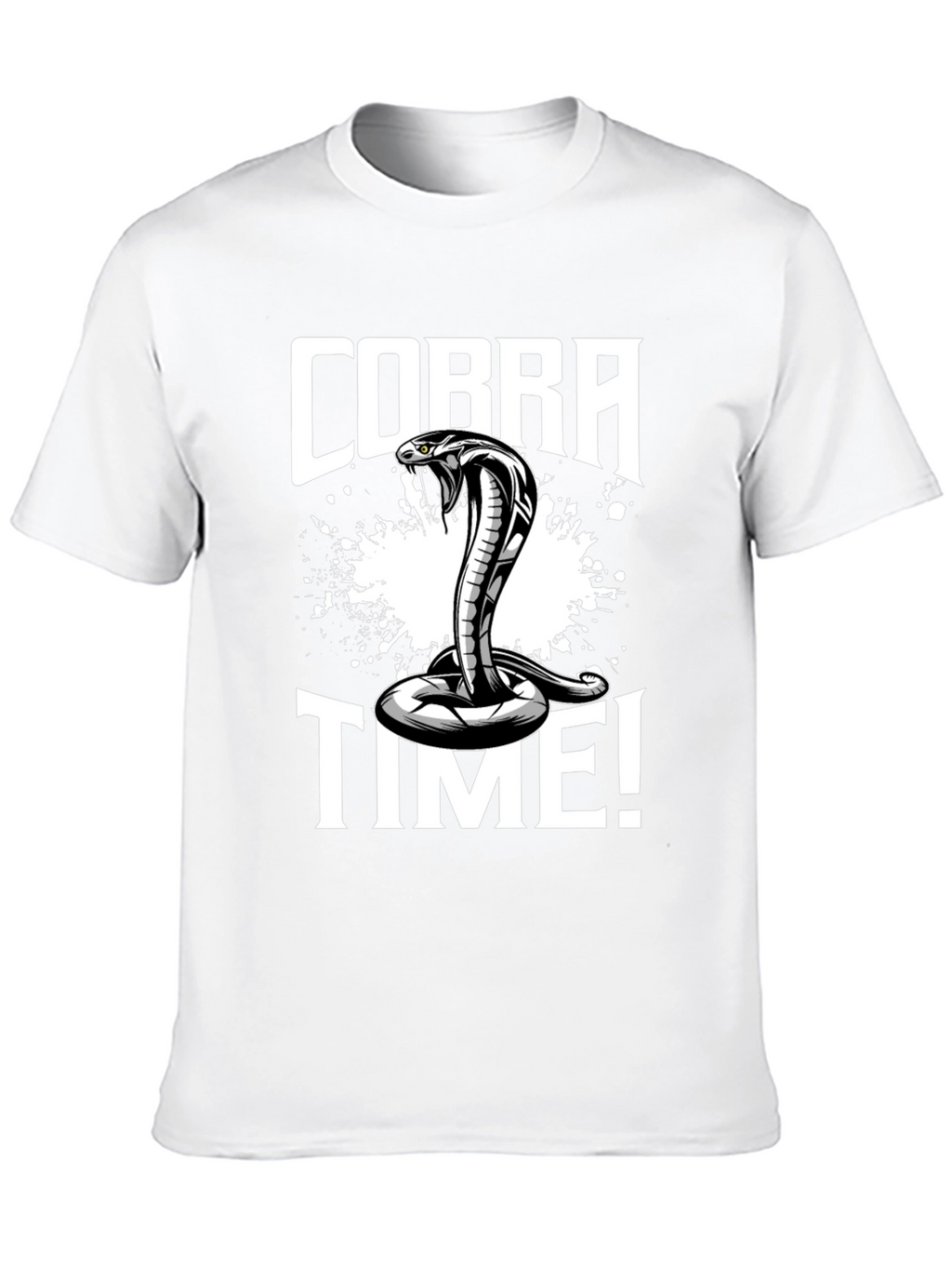 Cobra Time! Graphic Print Black T-Shirt