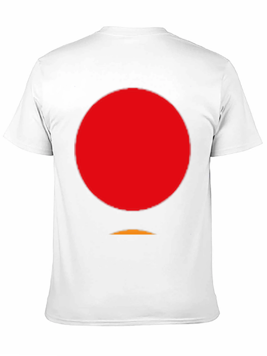 Minimalist Red Circle Graphic Black T-Shirt