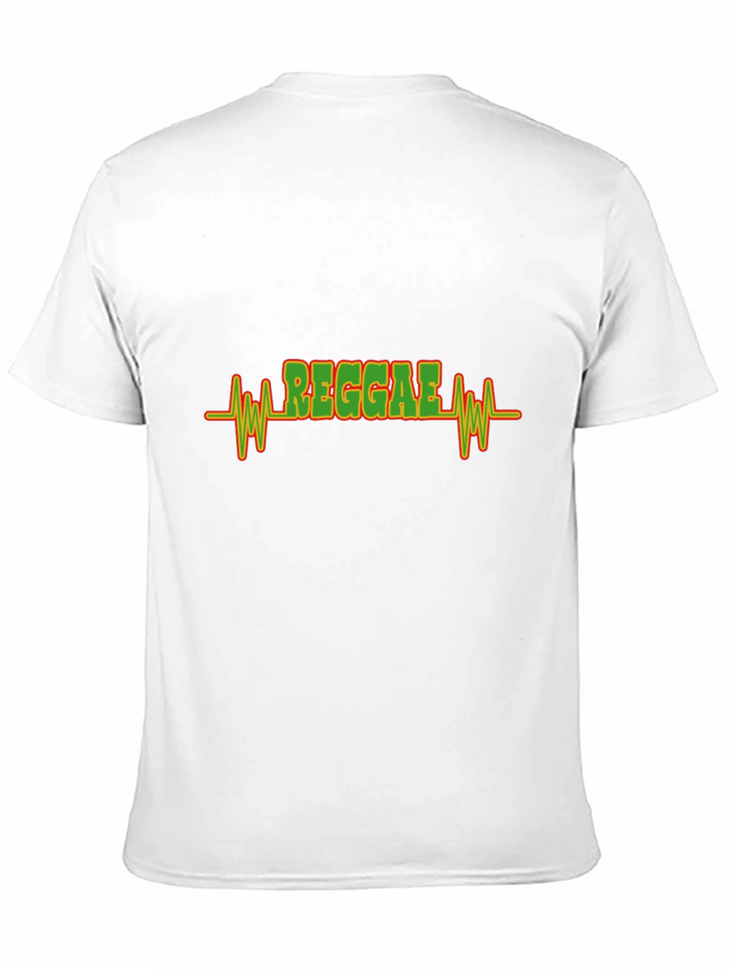 Reggae Heartbeat Graphic T-Shirt - Black