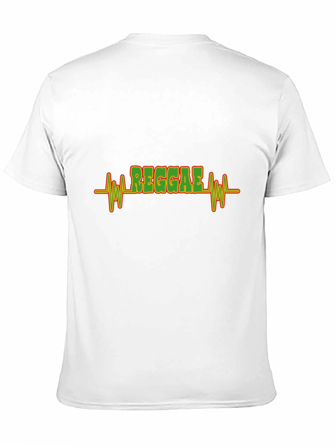 Reggae Heartbeat Graphic T-Shirt - Black