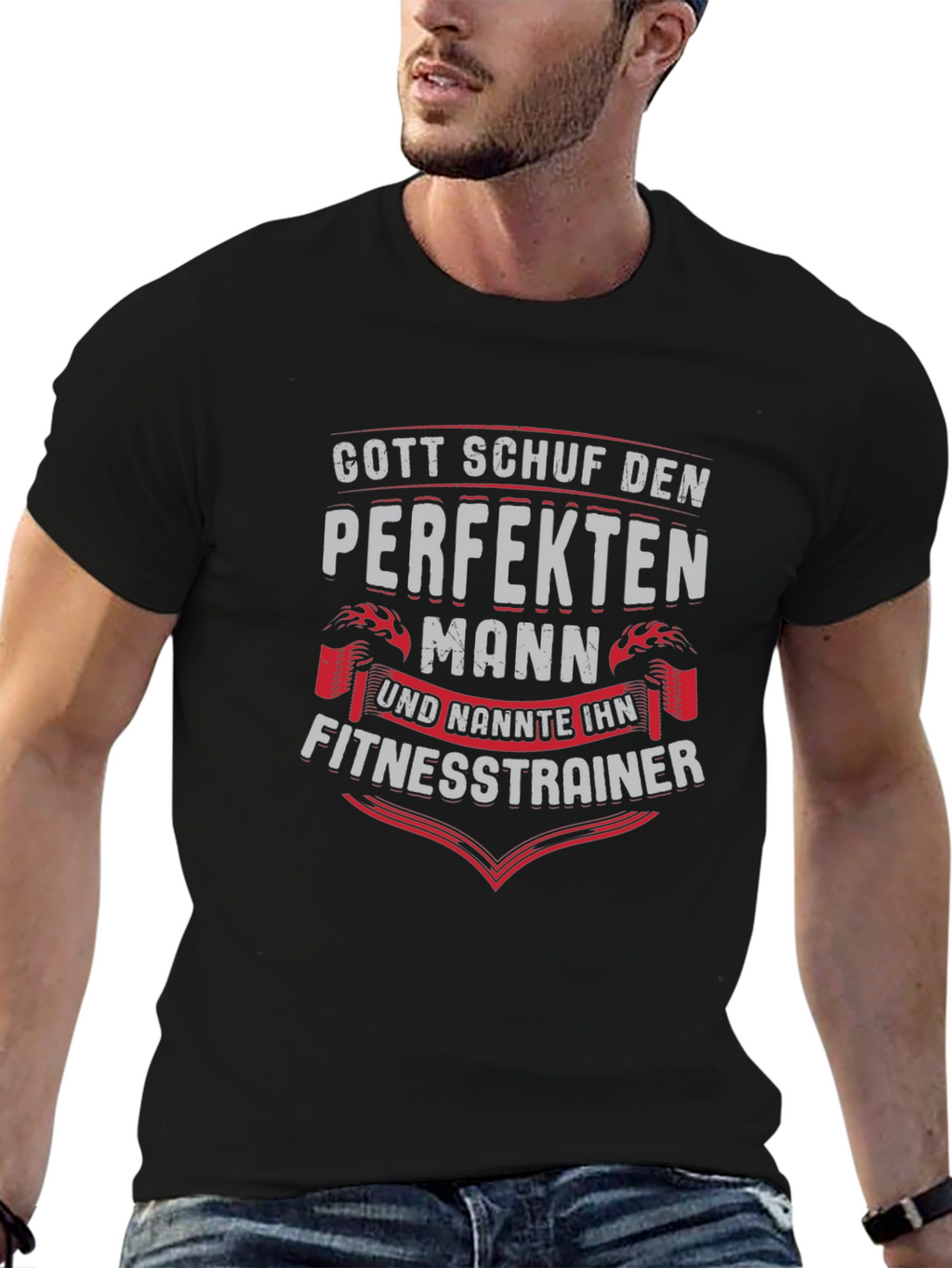 Fitness Trainer Perfect Man T-Shirt