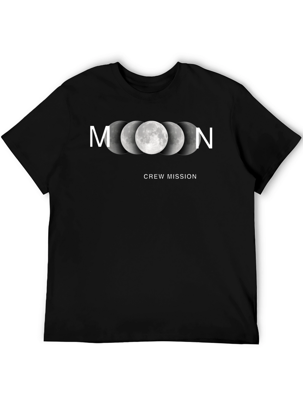 Moon Crew Mission Black T-Shirt