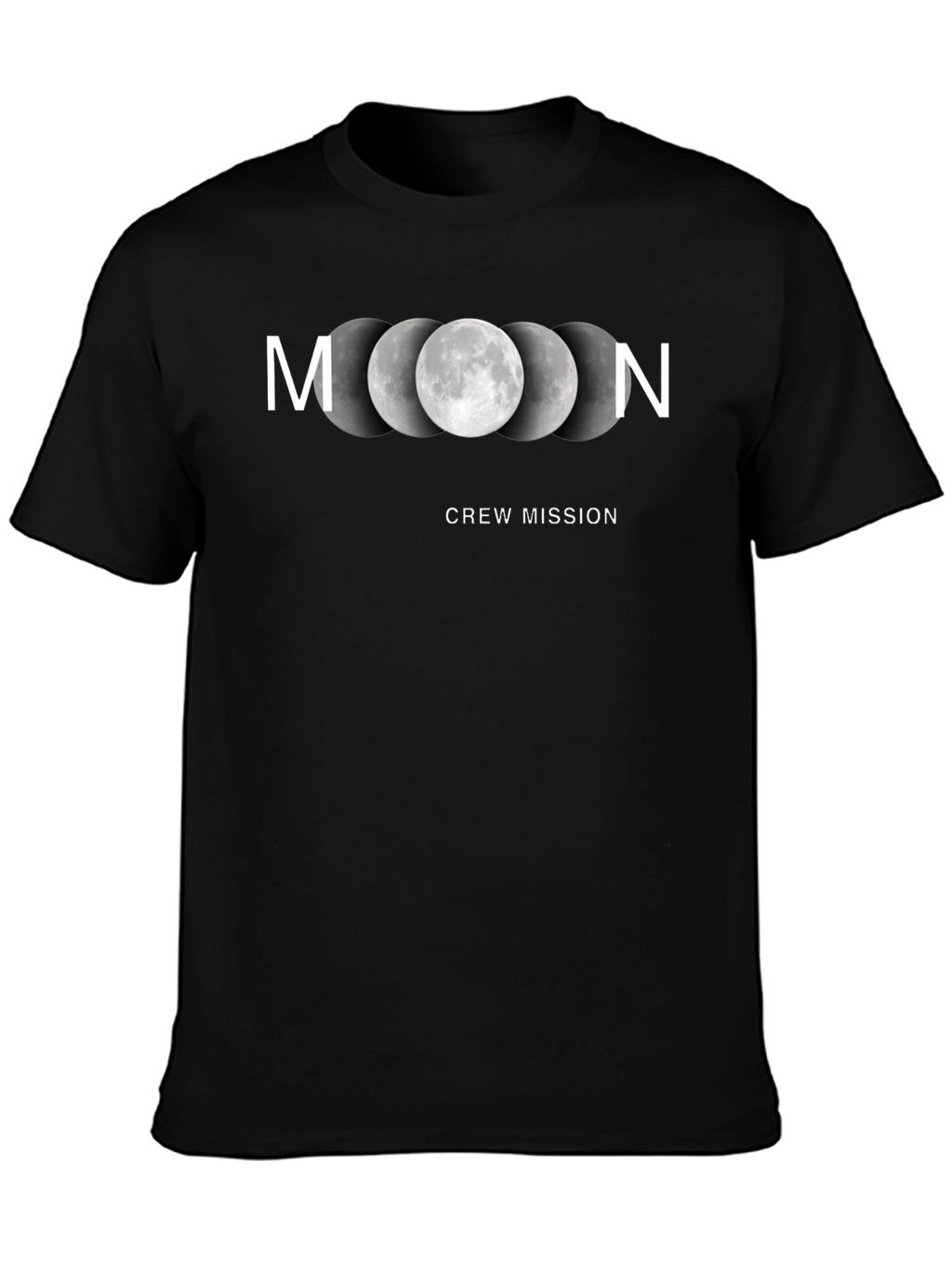 Moon Crew Mission Black T-Shirt