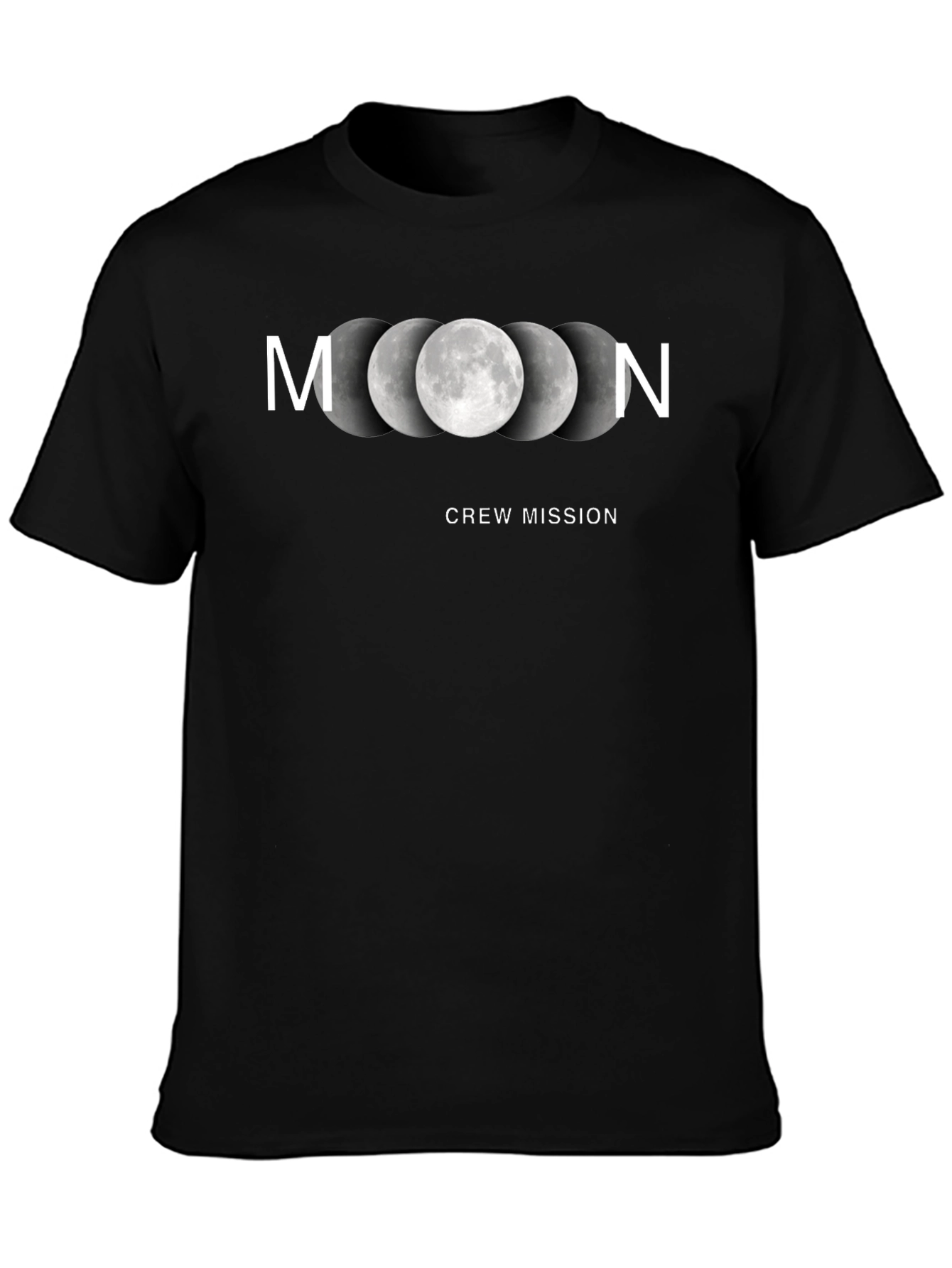 Moon Crew Mission Black T-Shirt