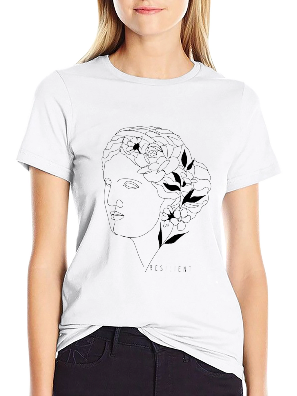 Resilient Graphic Tee - Black Cotton T-Shirt