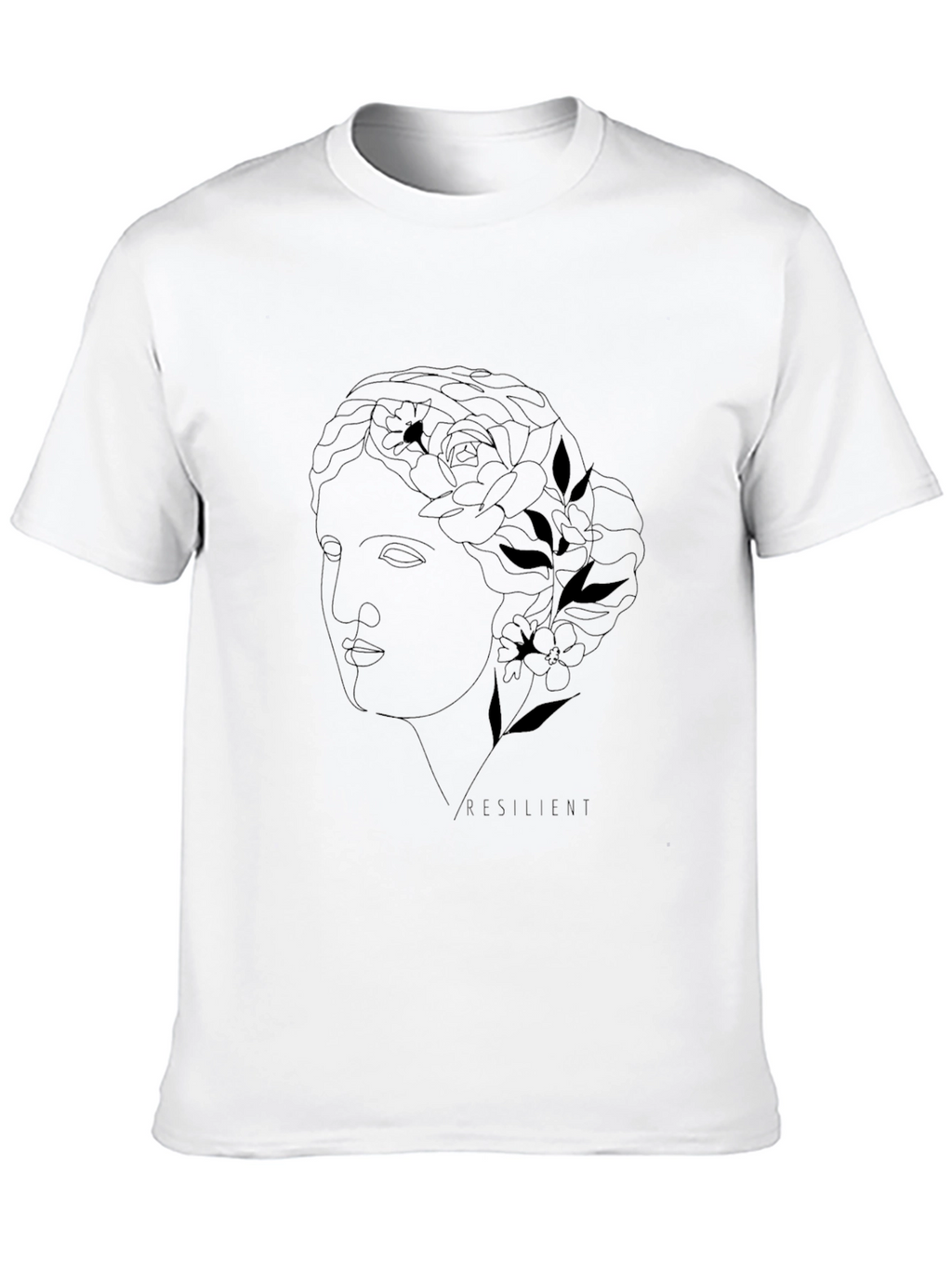 Resilient Graphic Tee - Black Cotton T-Shirt