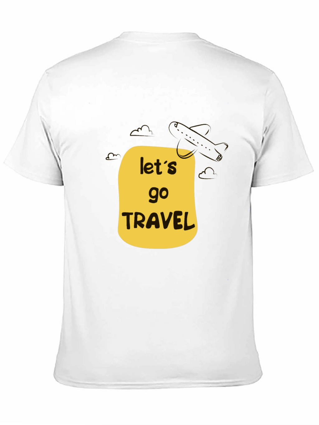 Lets Go Travel Black T-Shirt