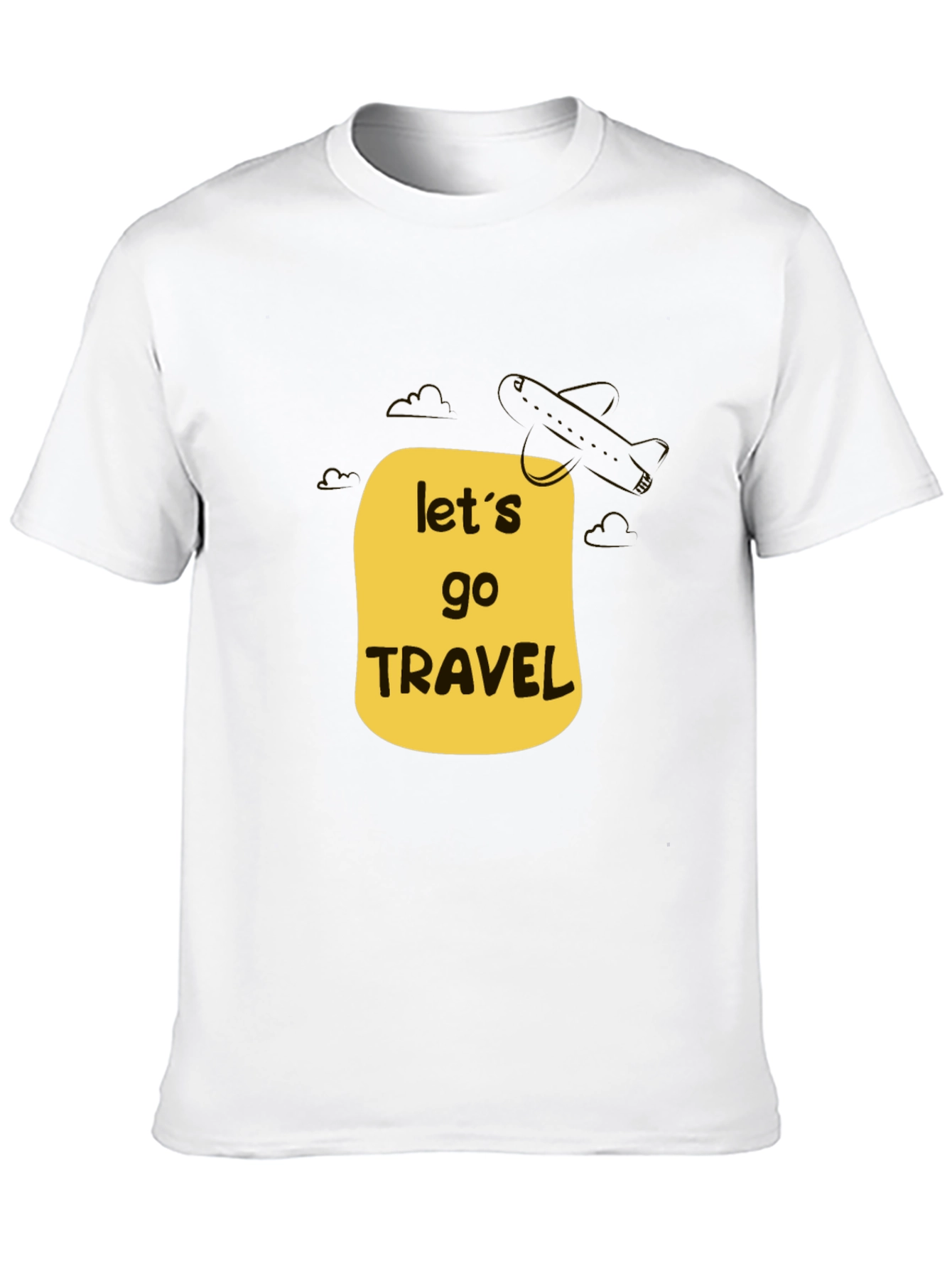Lets Go Travel Black T-Shirt