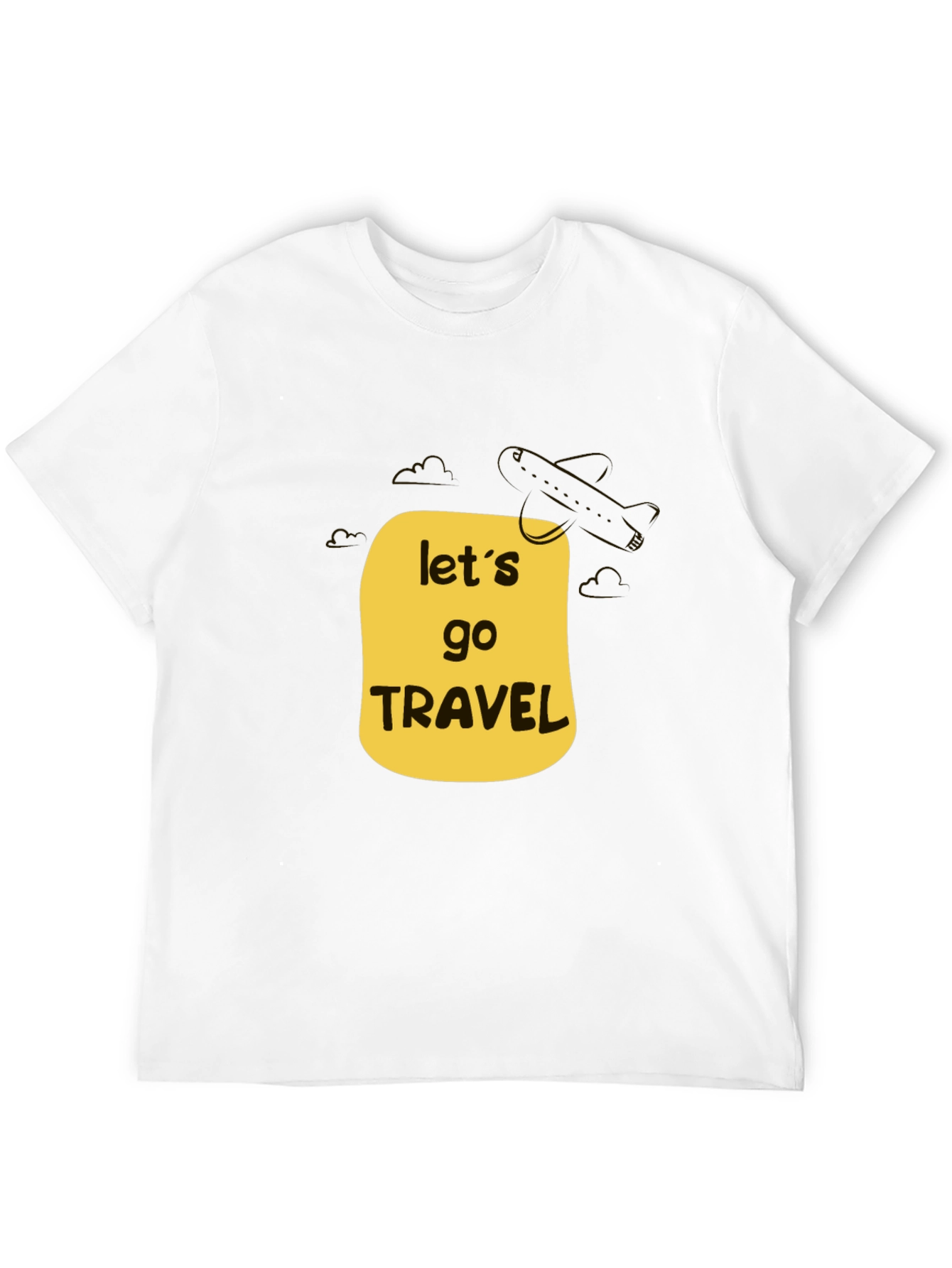 Lets Go Travel Black T-Shirt