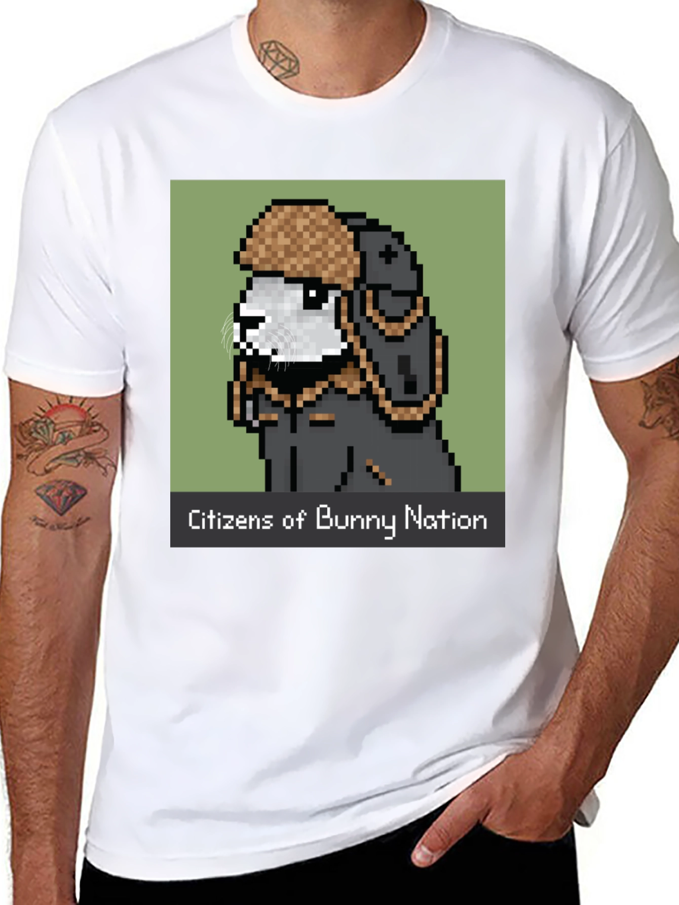 Citizens of Bunny Nation Black T-Shirt