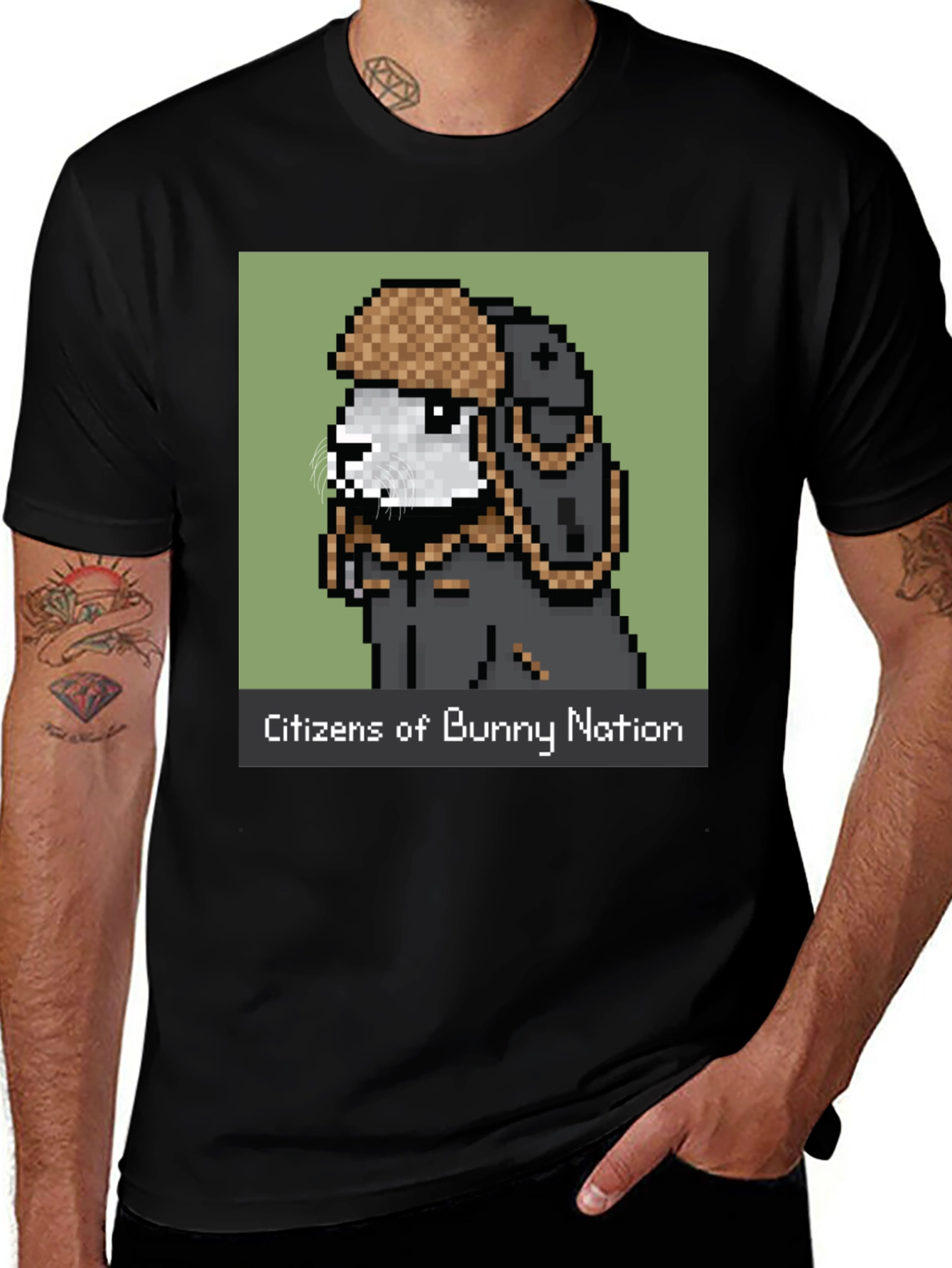 Citizens of Bunny Nation Black T-Shirt