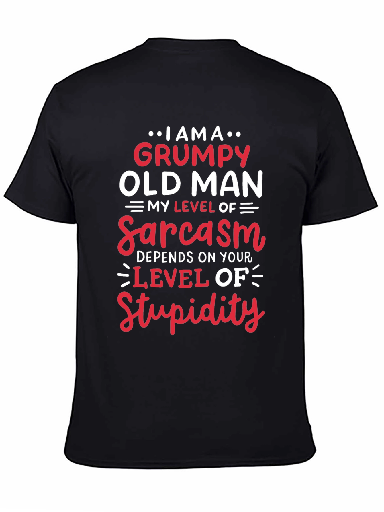 Grumpy Old Man Sarcasm Level T-Shirt