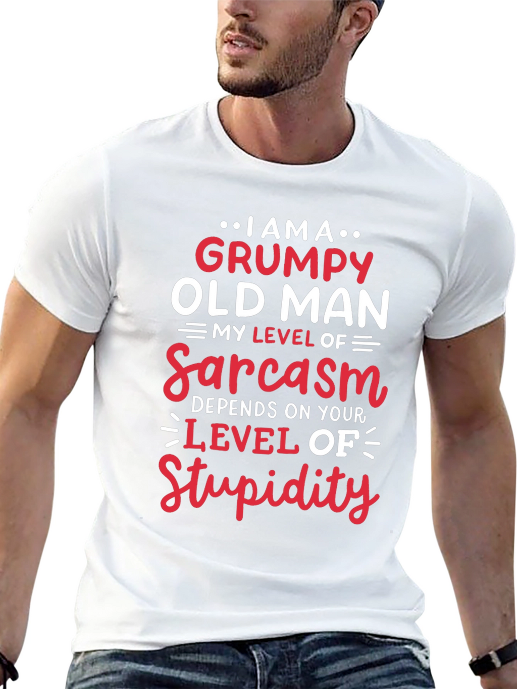 Grumpy Old Man Sarcasm Level T-Shirt