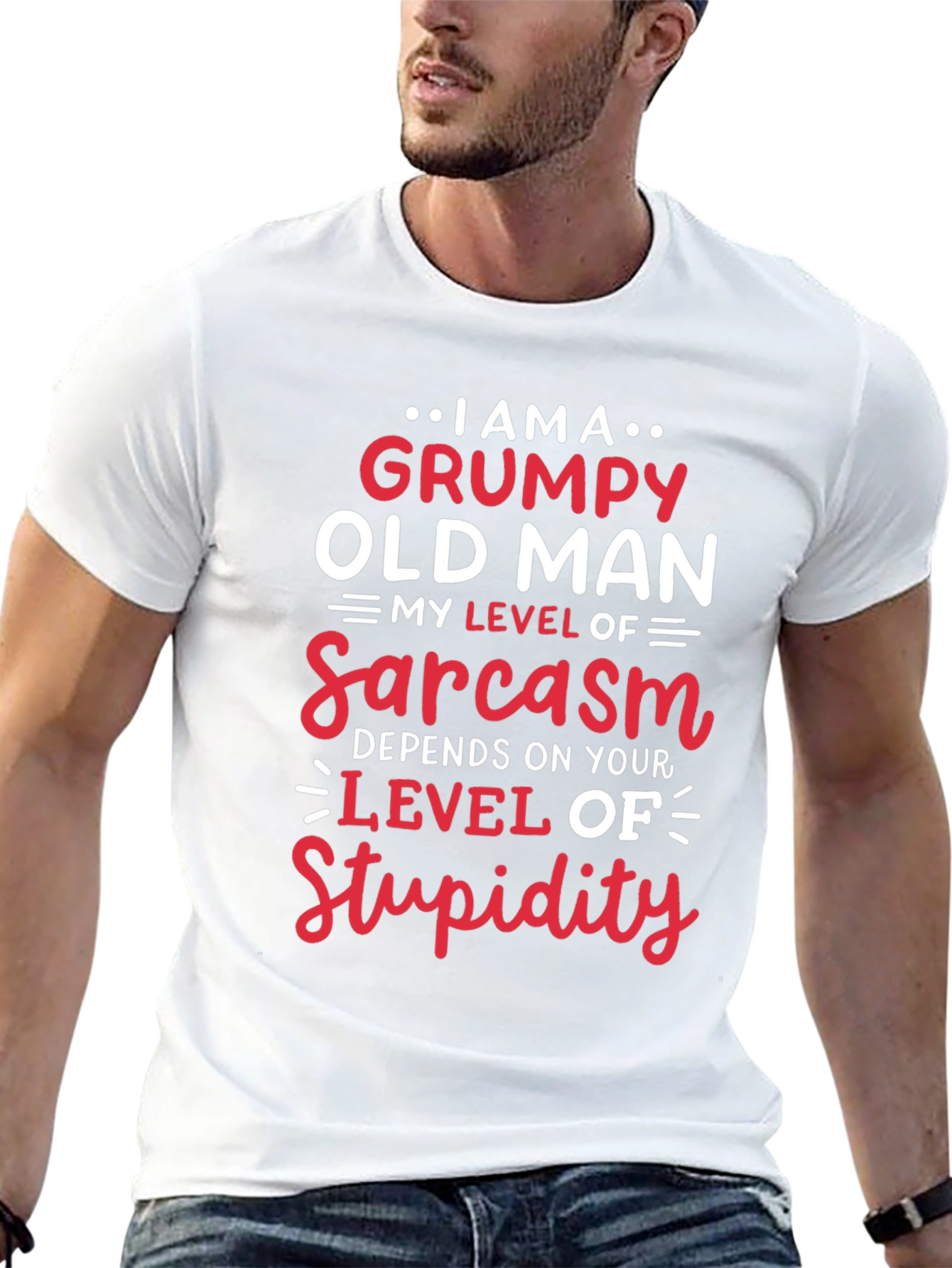 Grumpy Old Man Sarcasm Level T-Shirt