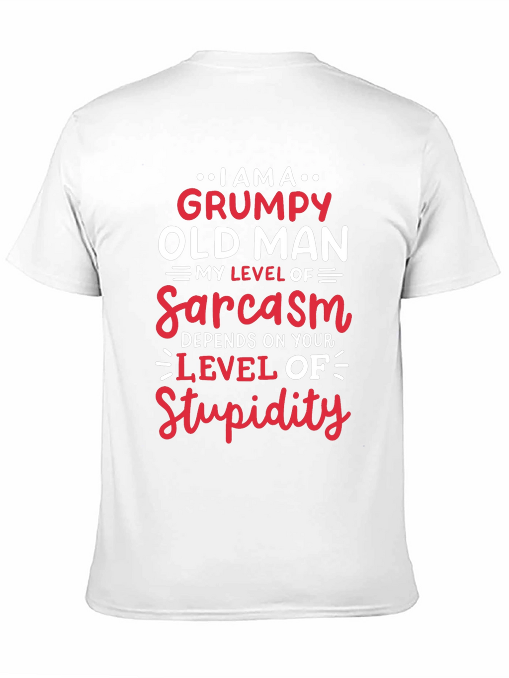 Grumpy Old Man Sarcasm Level T-Shirt