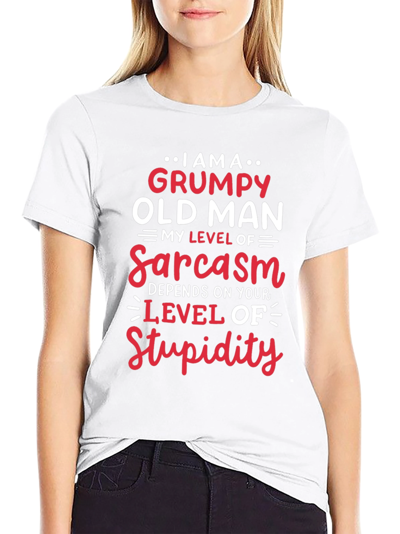 Grumpy Old Man Sarcasm Level T-Shirt