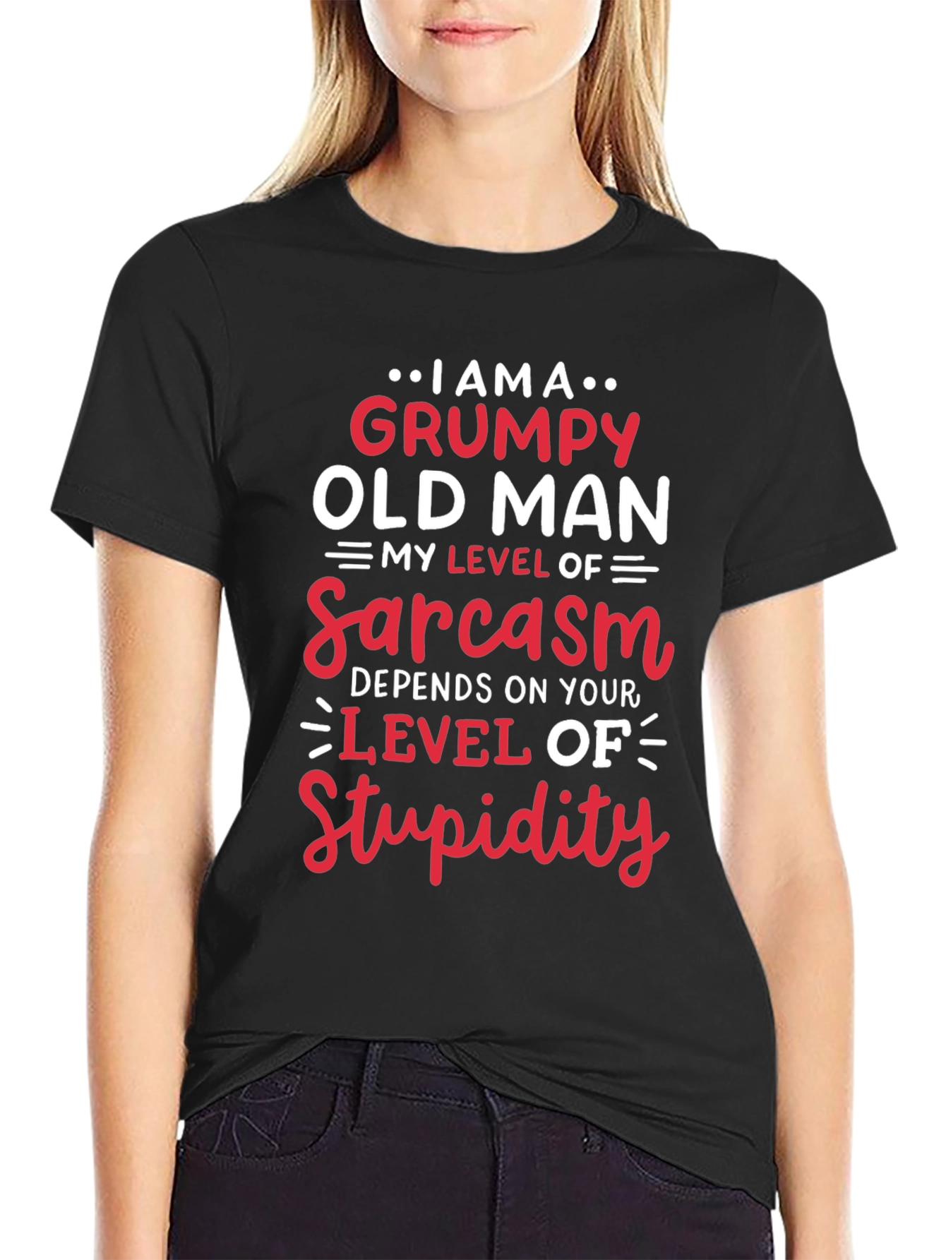 Grumpy Old Man Sarcasm Level T-Shirt
