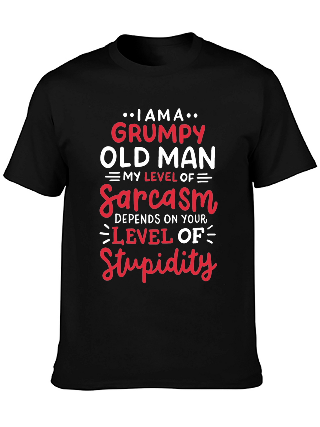 Grumpy Old Man Sarcasm Level T-Shirt