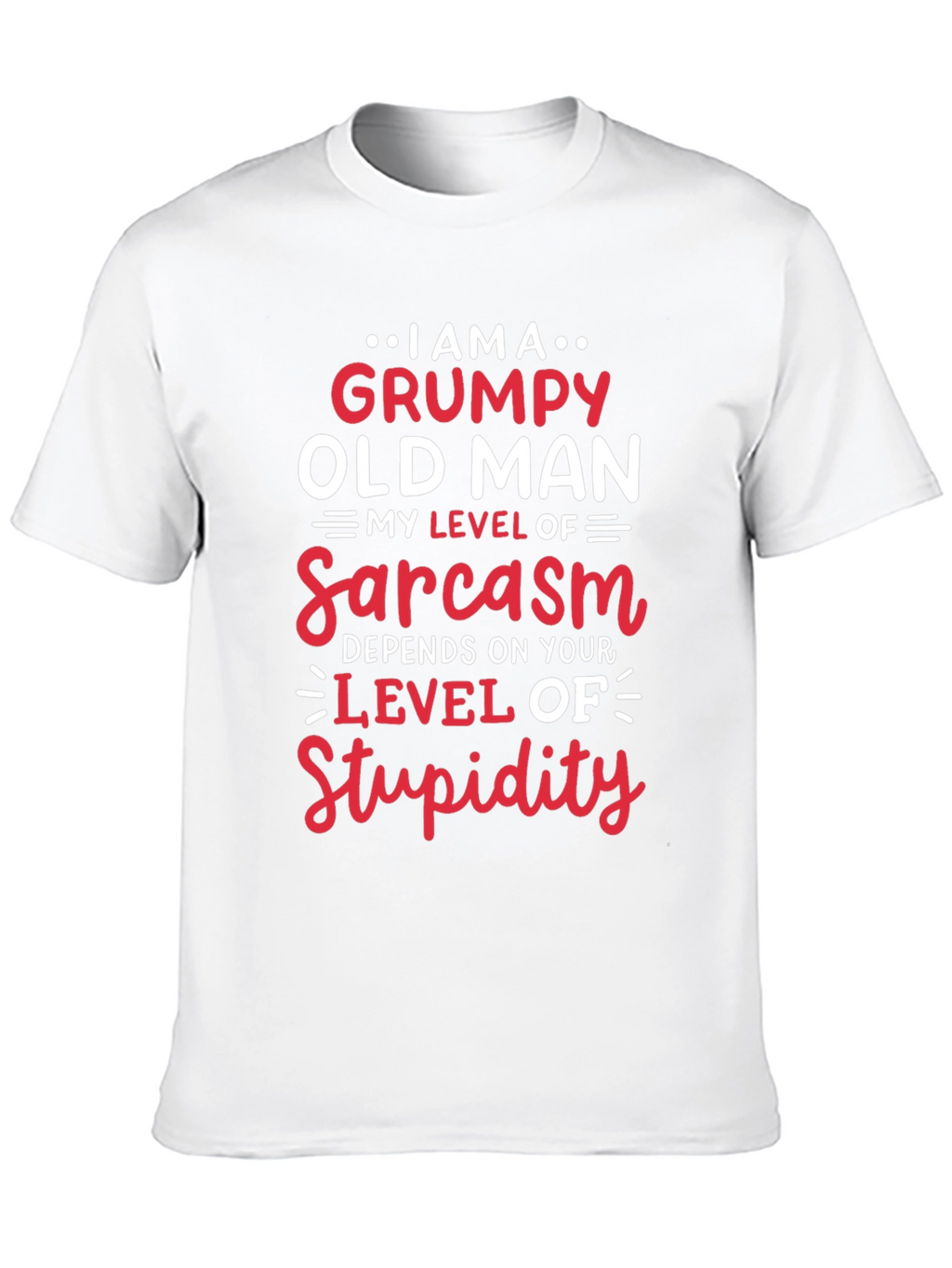 Grumpy Old Man Sarcasm Level T-Shirt