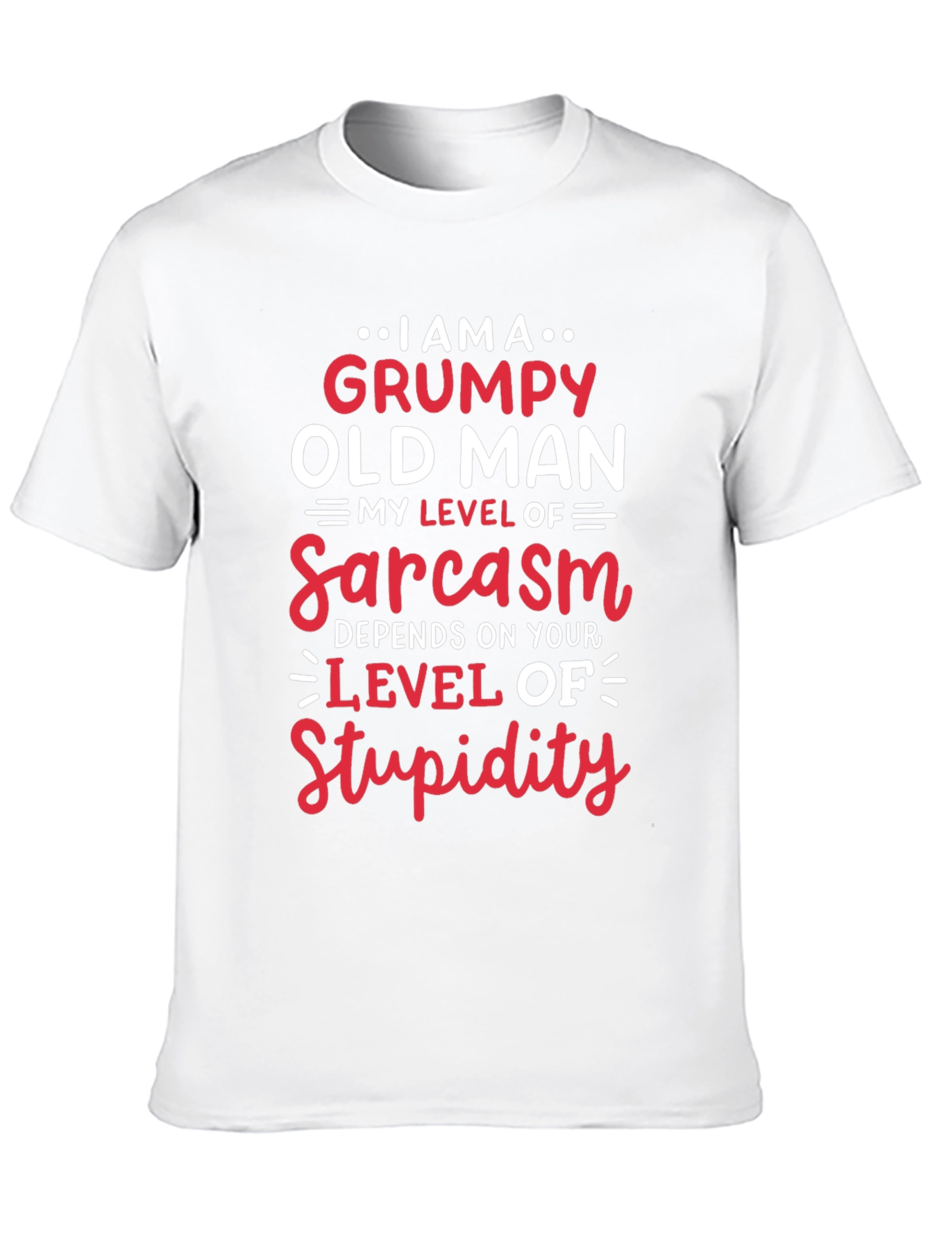 Grumpy Old Man Sarcasm Level T-Shirt