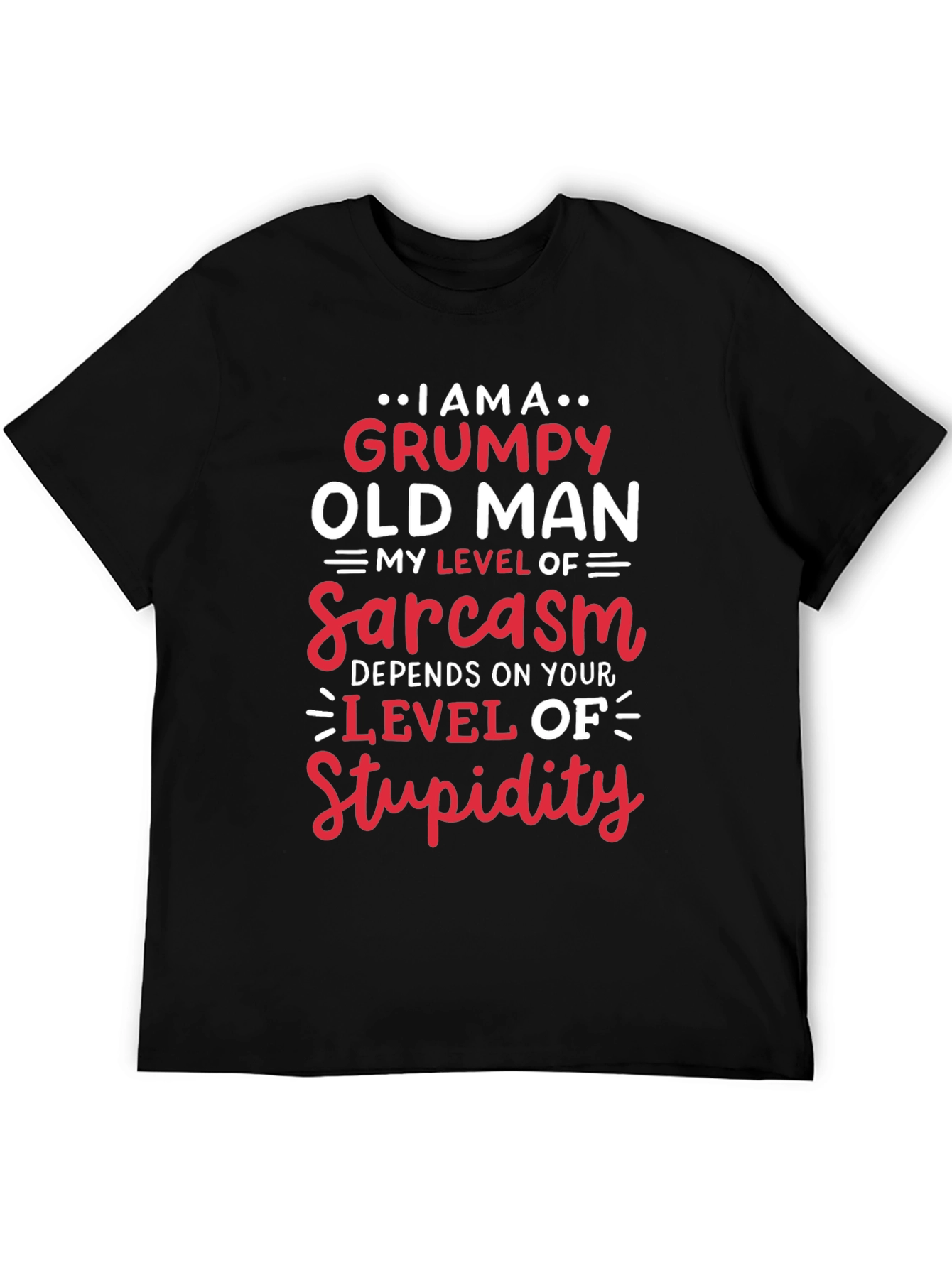 Grumpy Old Man Sarcasm Level T-Shirt