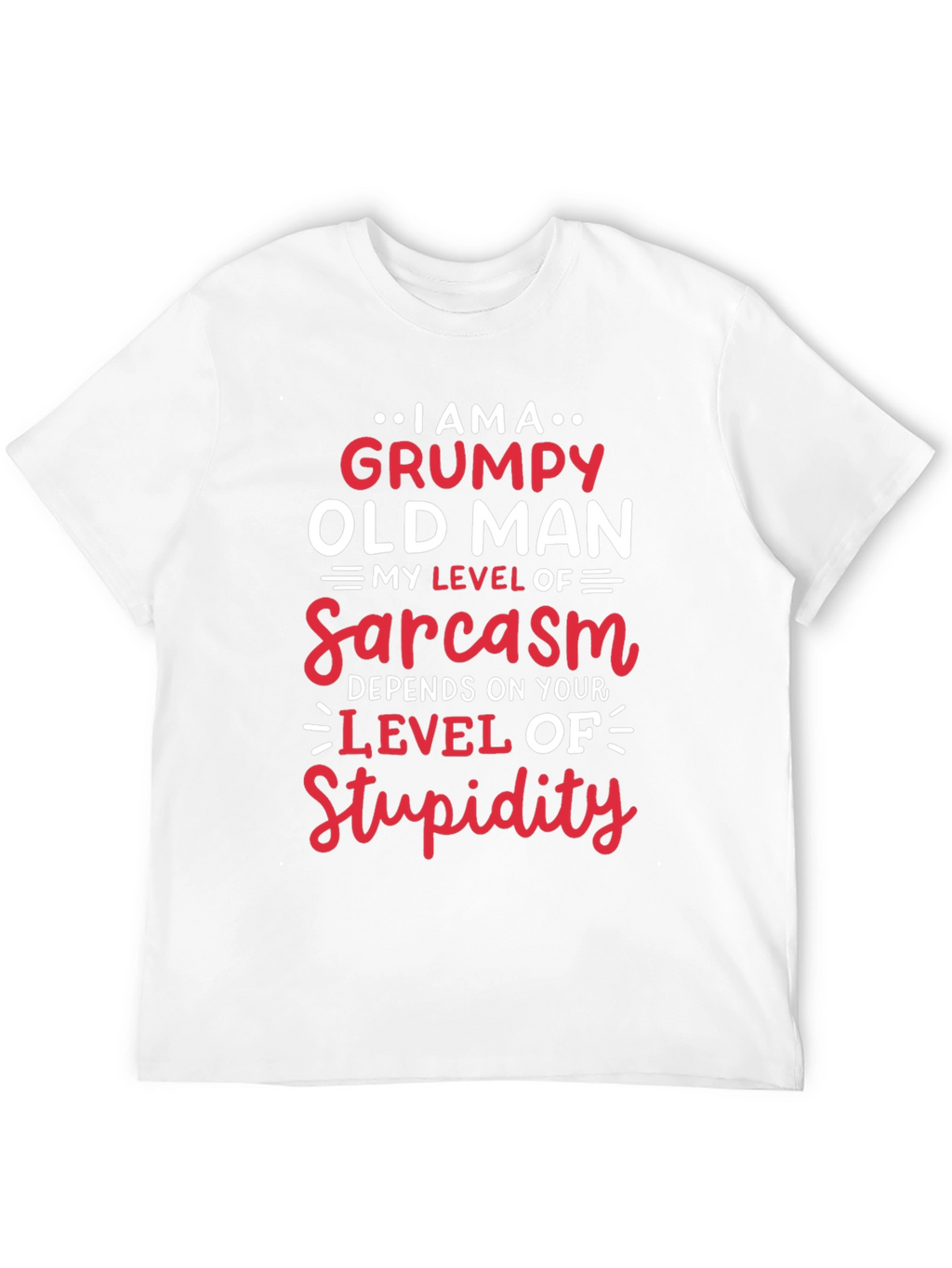 Grumpy Old Man Sarcasm Level T-Shirt