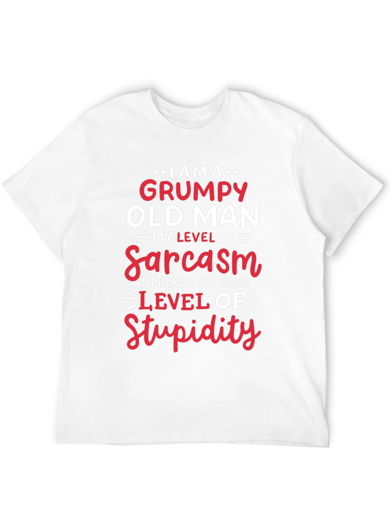 Grumpy Old Man Sarcasm Level T-Shirt
