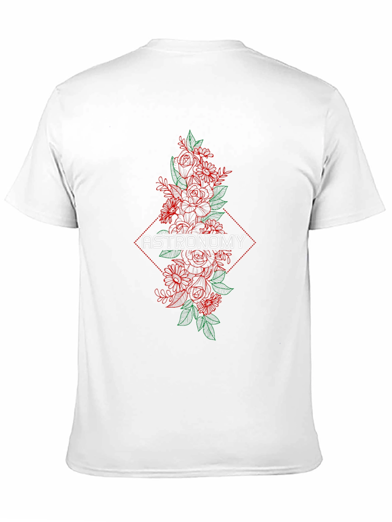 Astronomy Floral Graphic T-Shirt