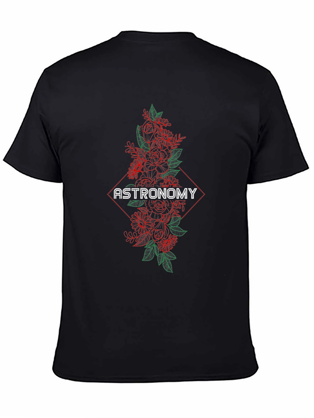 Astronomy Floral Graphic T-Shirt