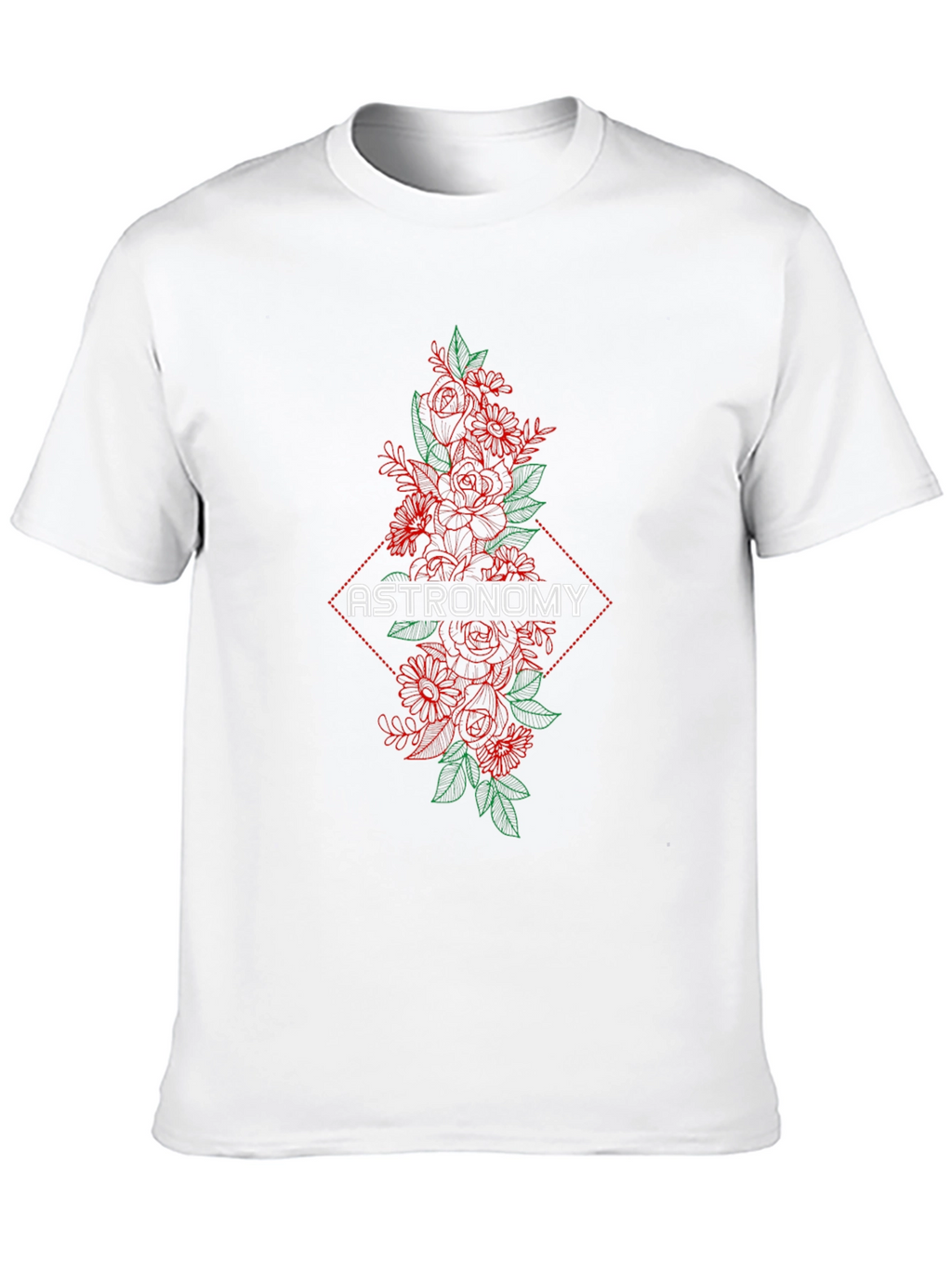 Astronomy Floral Graphic T-Shirt