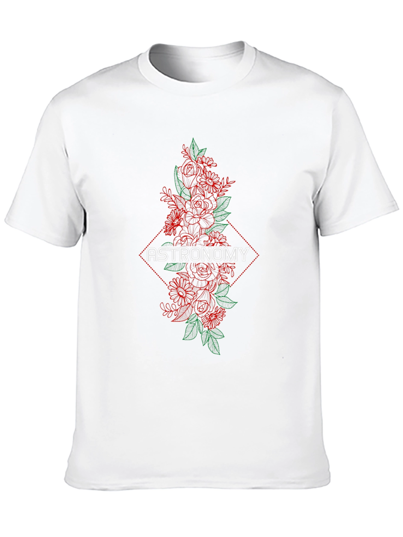 Astronomy Floral Graphic T-Shirt