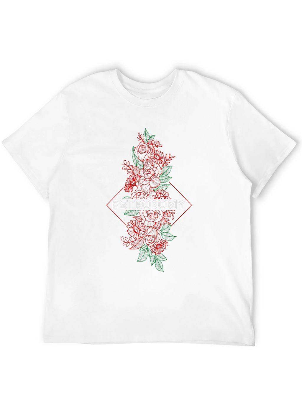 Astronomy Floral Graphic T-Shirt