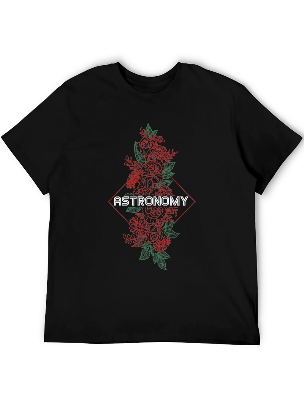 Astronomy Floral Graphic T-Shirt