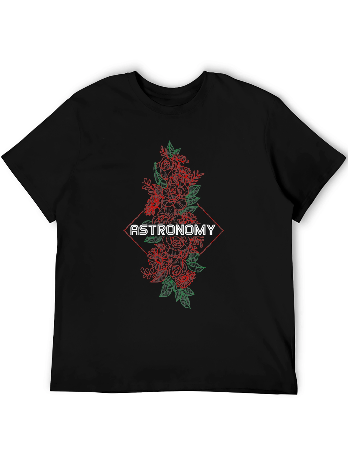 Astronomy Floral Graphic T-Shirt