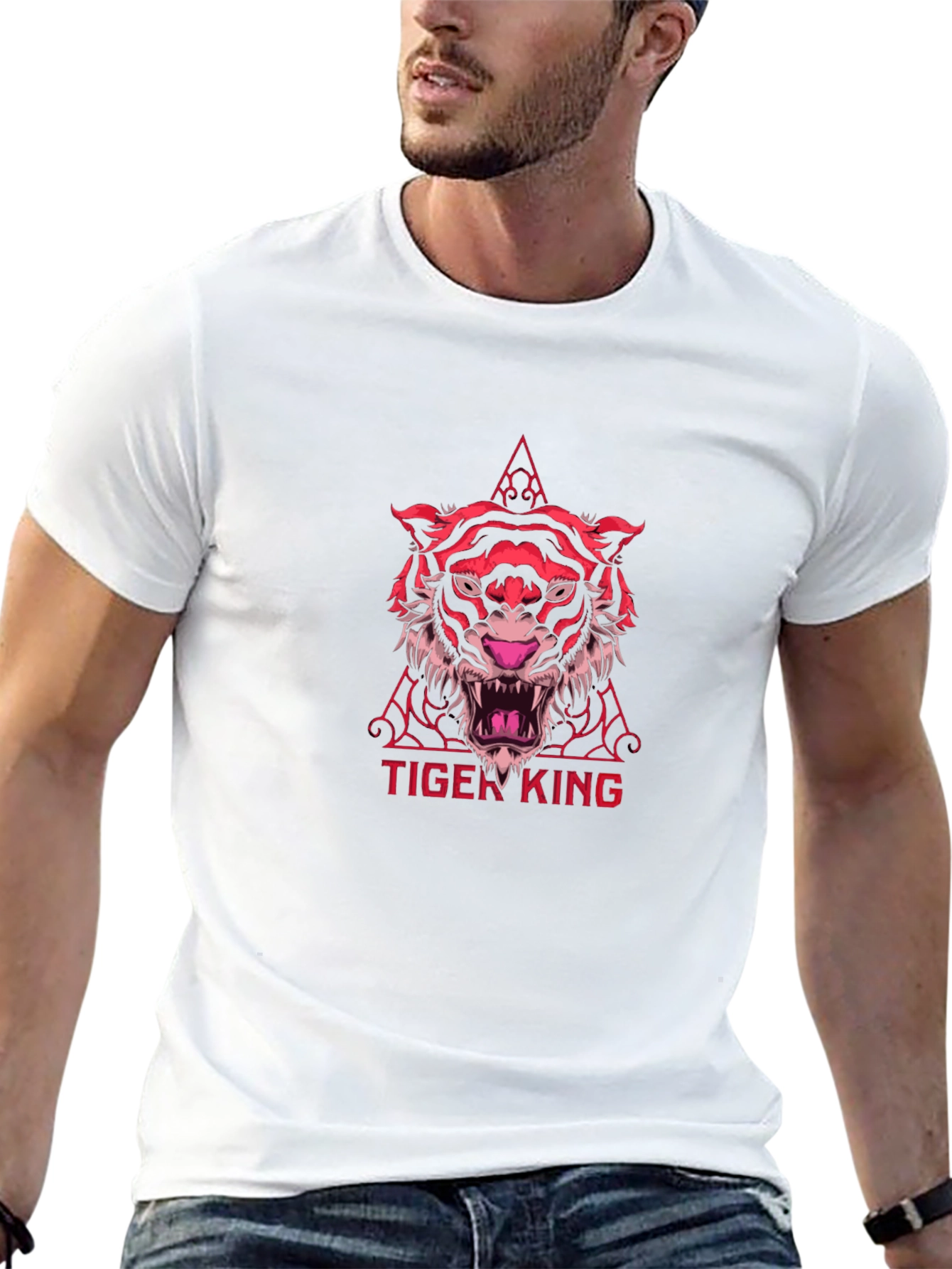 Tiger King Graphic Tee - Stylish Mens T-Shirt