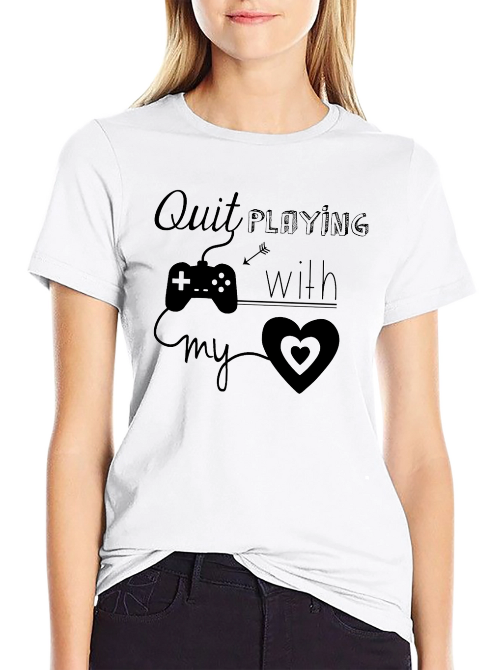 Quit Playing With My Heart Graphic Tee
