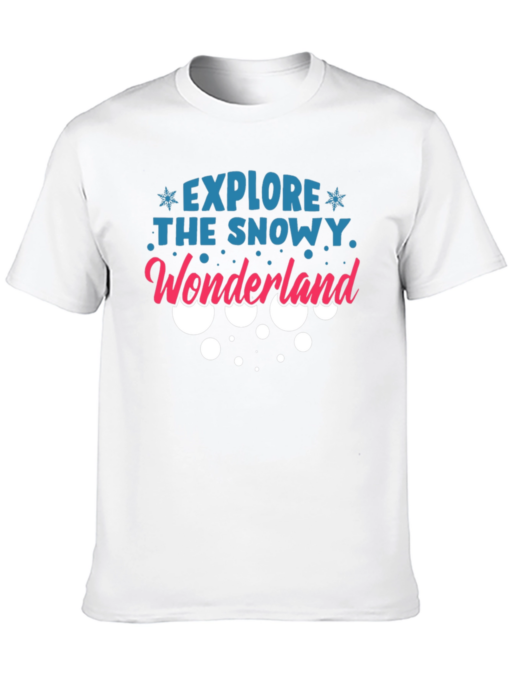 Explore the Snowy Wonderland Black T-Shirt
