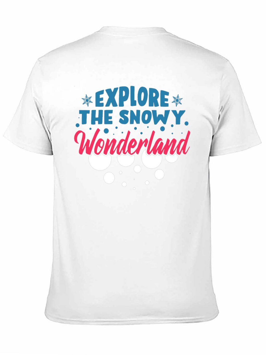 Explore the Snowy Wonderland Black T-Shirt